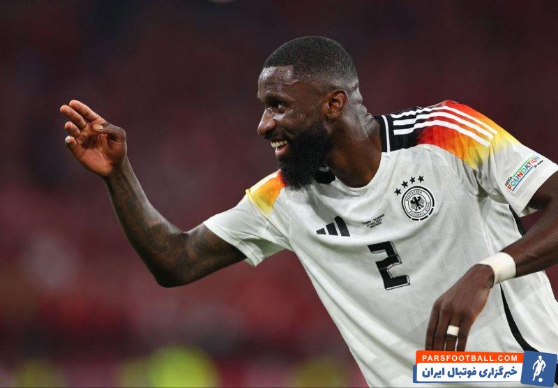 آلمان ؛ آنتونیو رودیگر، ستاره تیم ملی آلمان برترین بازیکن دیدار برابر دانمارک شد