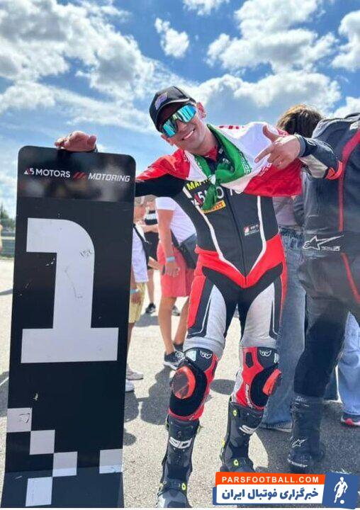 برای اولین بار؛ یک ایرانی قهرمان موتورسواری «سوپربایک» لیگ روسیه شد +عکس