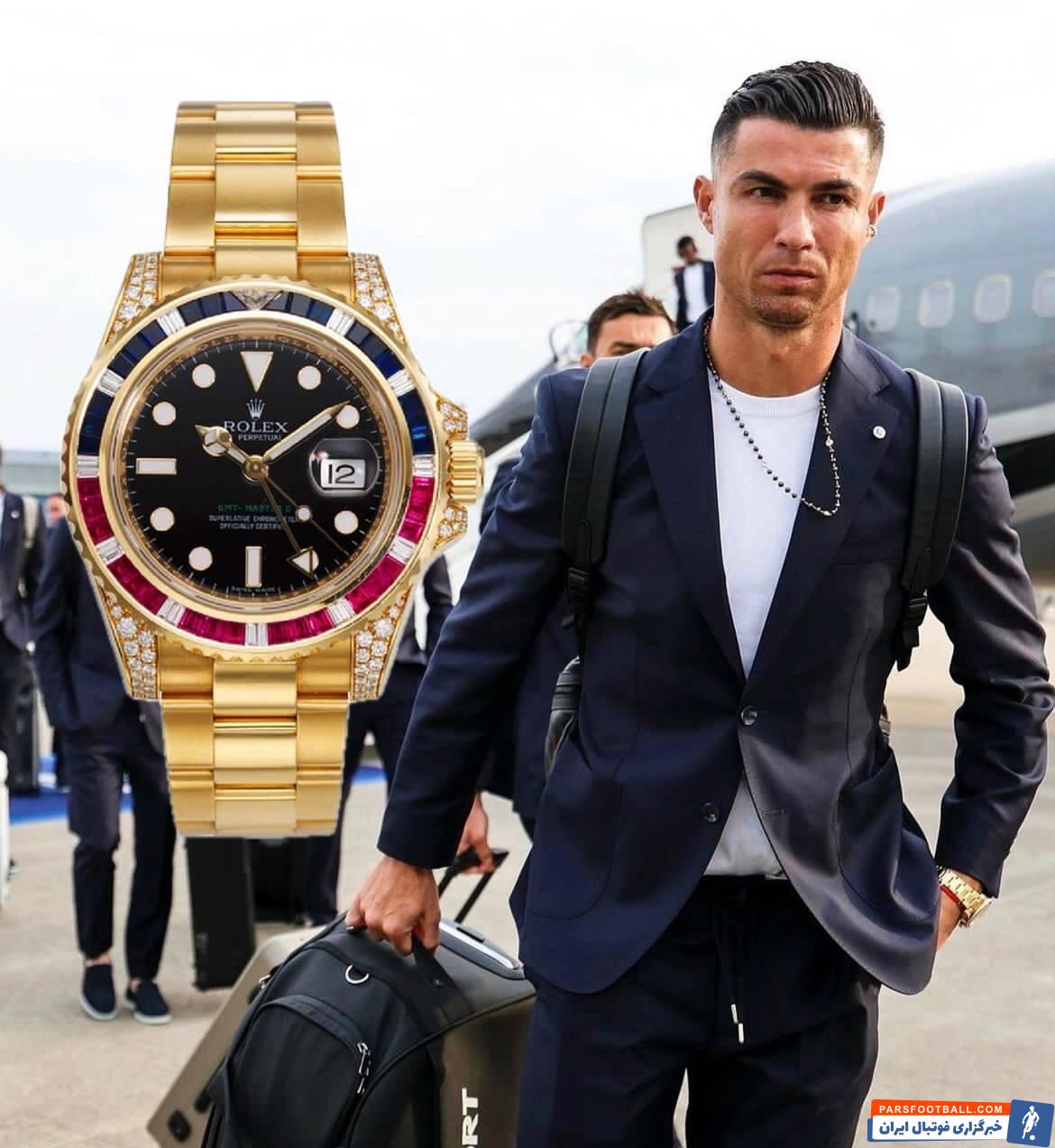 عکس| ساعت لاکچری کریستیانو رونالدو برای یورو ۲۰۲۴