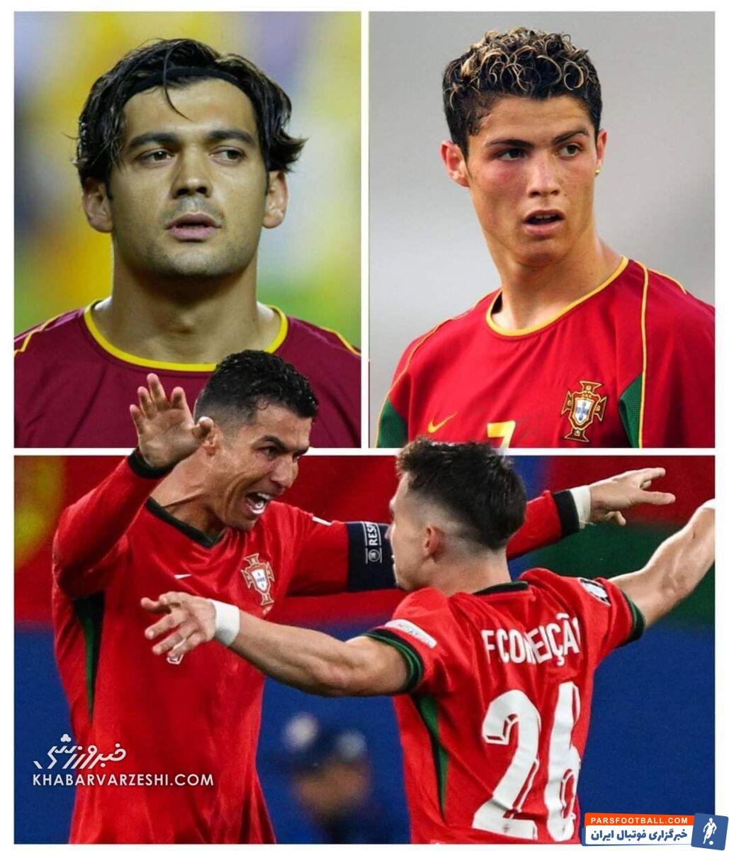 کریستیانو رونالدو؛ از بازی کردن کنار پدر تا جشن گرفتن گل پسر!/ نشانه‌ای از پیر شدن CR7