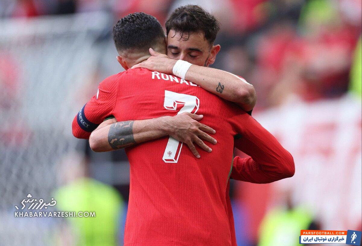 پشت پرده حرکت فداکارانه رونالدو در یورو ۲۰۲۴/ CR7 به خاطر یک دختر تک‌به‌تک را به برونو پاس داد؟ +تصاویر