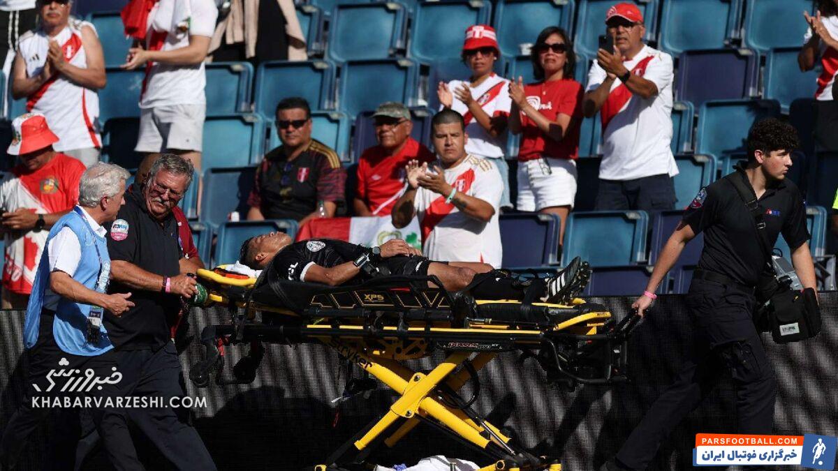 اتفاق عجیب و غریب در کوپا آمریکا؛ کمک‌داور غش کرد/ دمای ۳۲ درجه گرم بود! +تصاویر