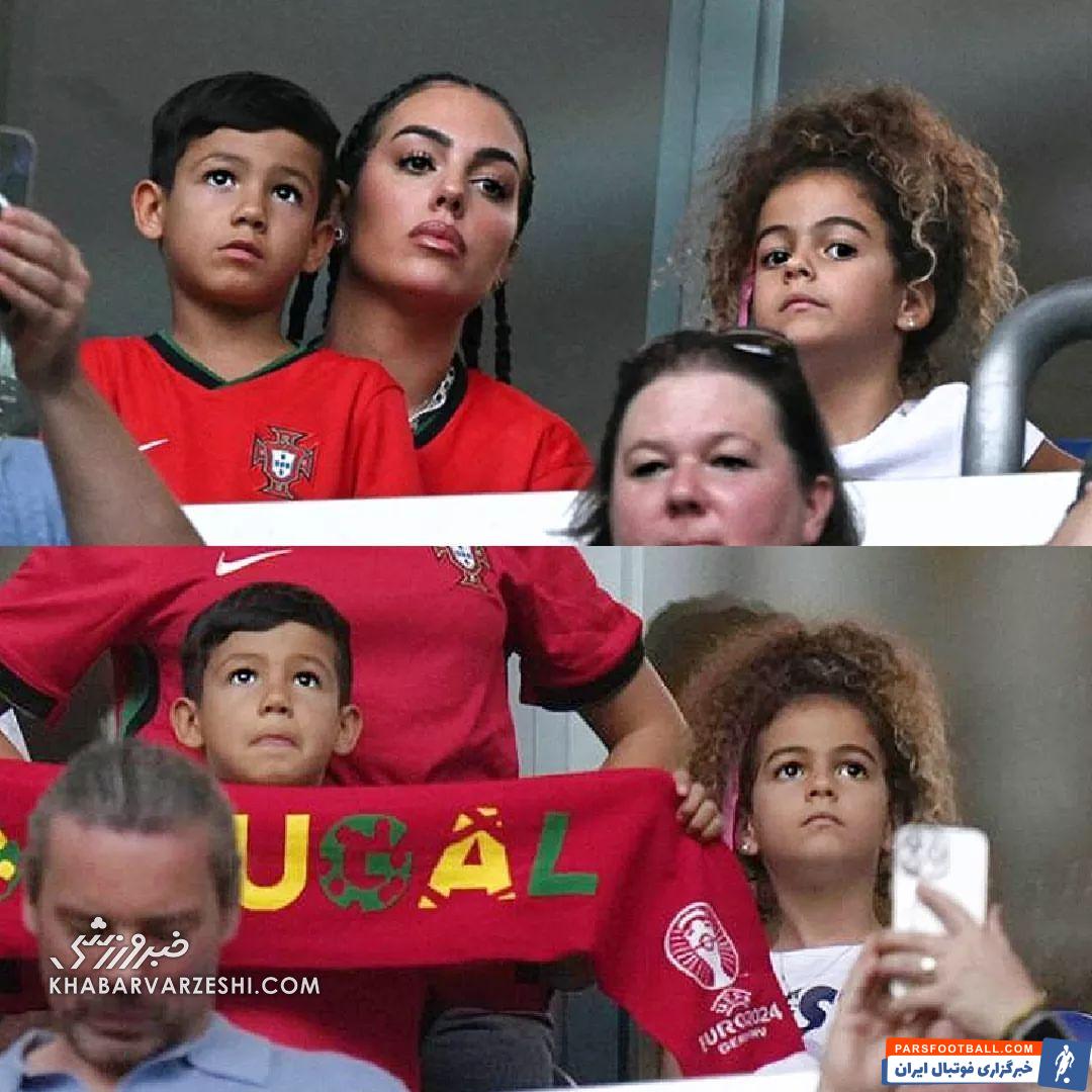 تصاویر| لشکرکشی جورجینا و فرزندانش در شب تلخ رونالدو/ استایل جدید نامزد کریس با لباس پرتغال