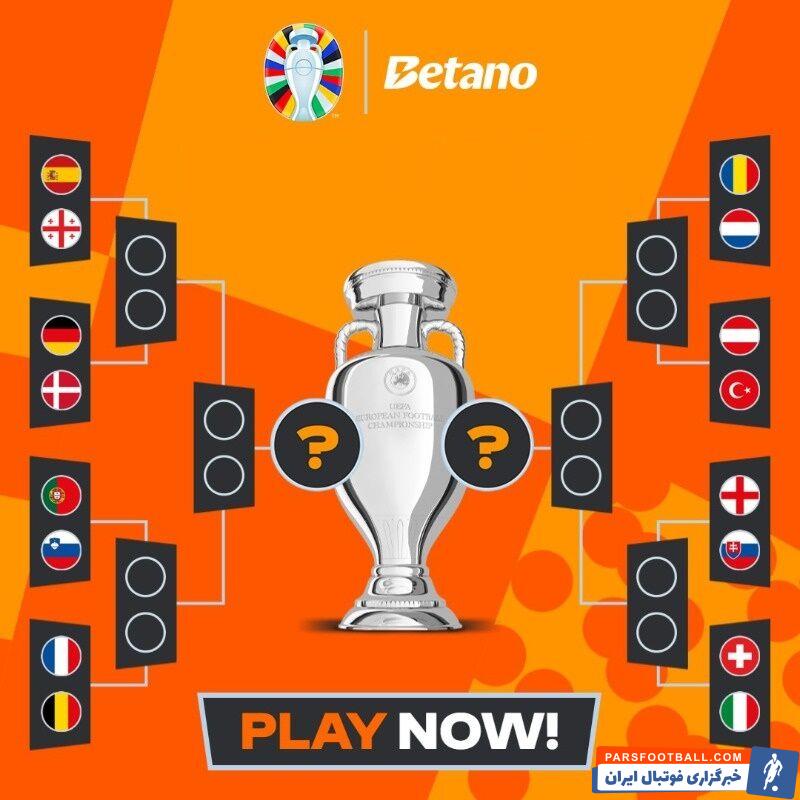 نمودار مراحل حذفی یورو 2024