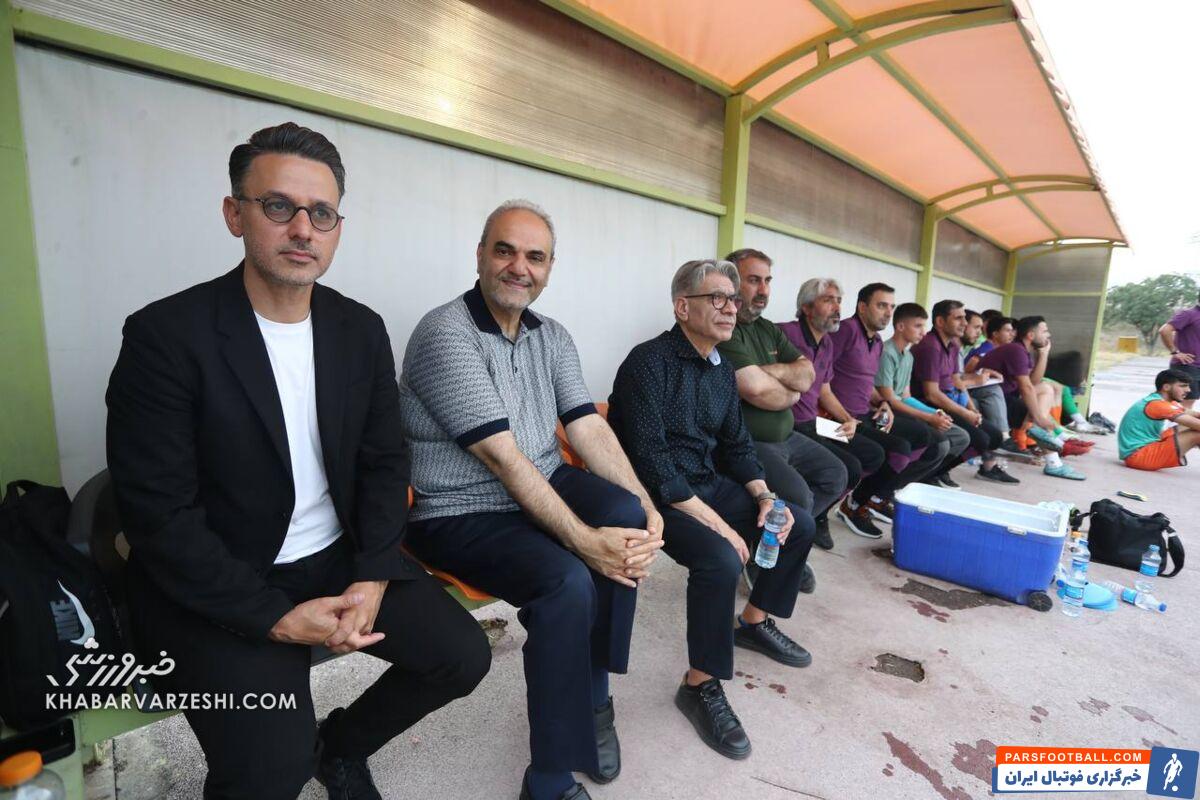 عکس| جواد خیابانی روی نیمکت تیم تهرانی