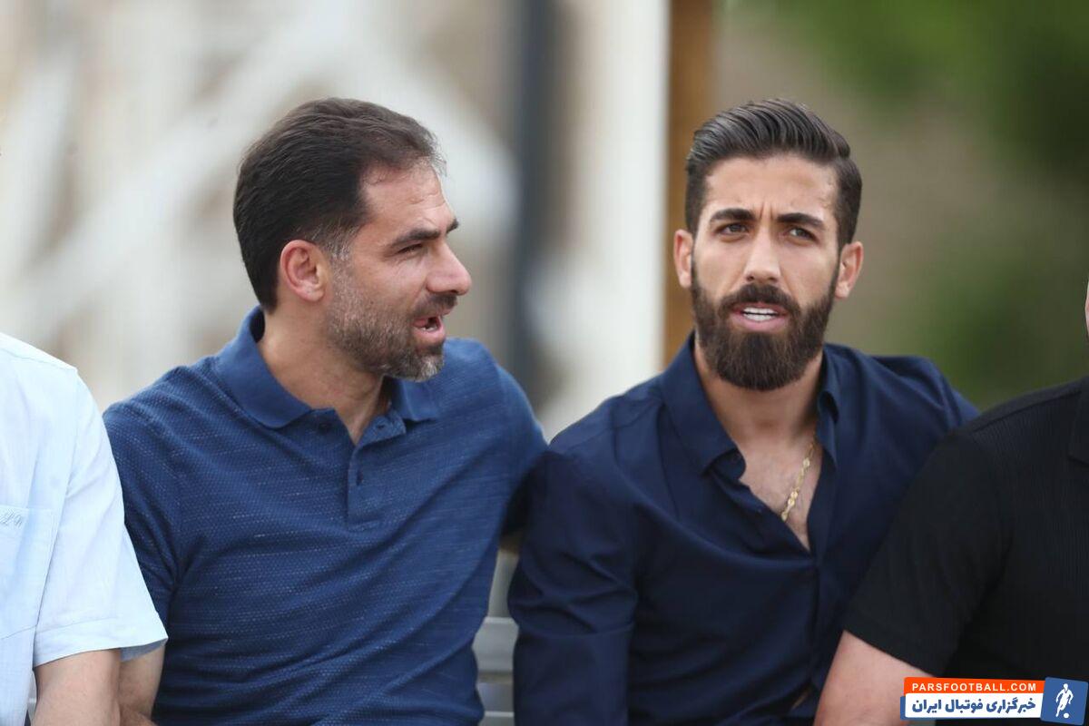 عکس| مدافع پرسپولیس تماشاگر بازی تیم ملی