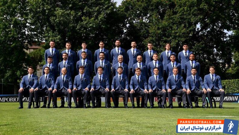 ایتالیا ؛ عکس تیمی رسمی ایتالیا پیش از حضور در آلمان