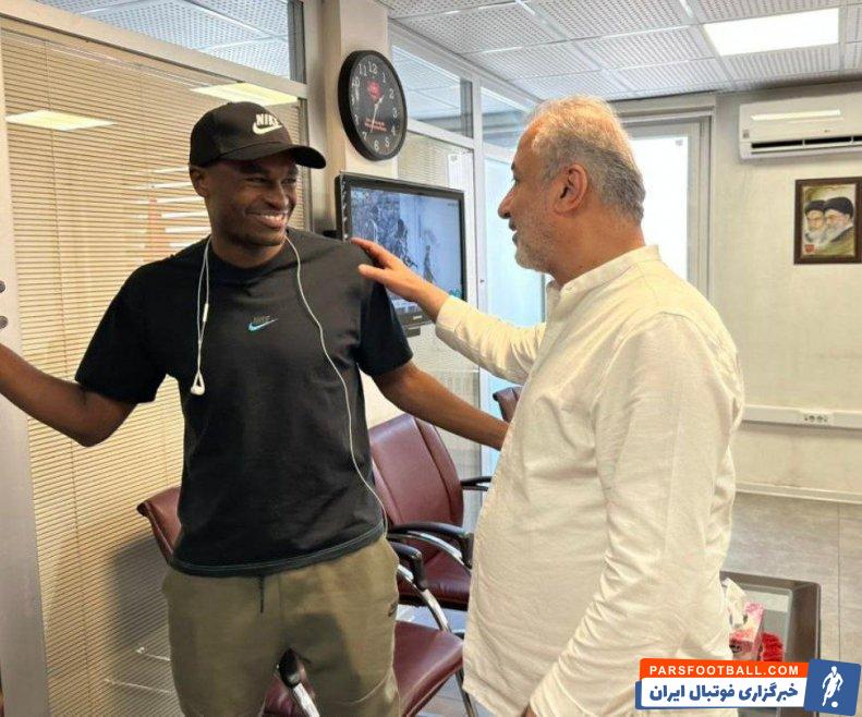 پرسپولیس ؛ دیدار عبدالکریم حسن با رضا درویش در محل باشگاه پرسپولیس