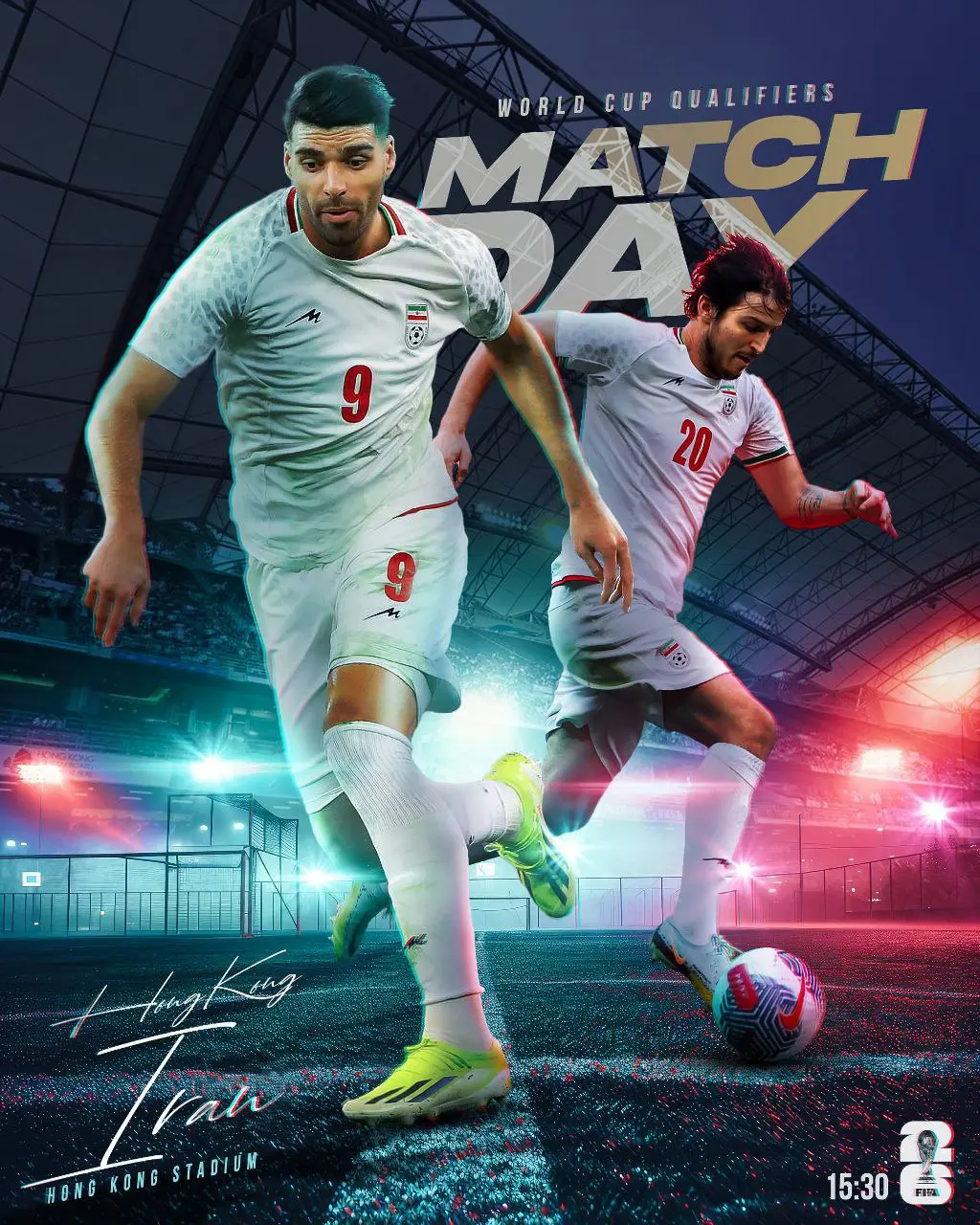 تیم ملی از پوستر دیدار مقابل هنگ کنگ رونمایی کرد
