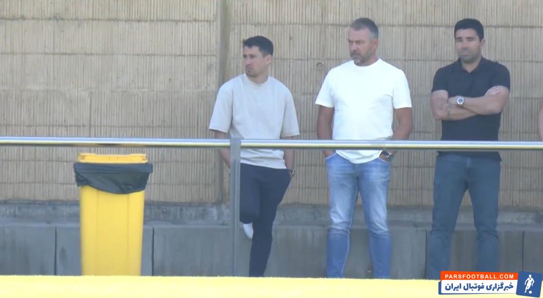 فلیک ؛ حضور هانسی فلیک در تمرین جوانان بارسلونا