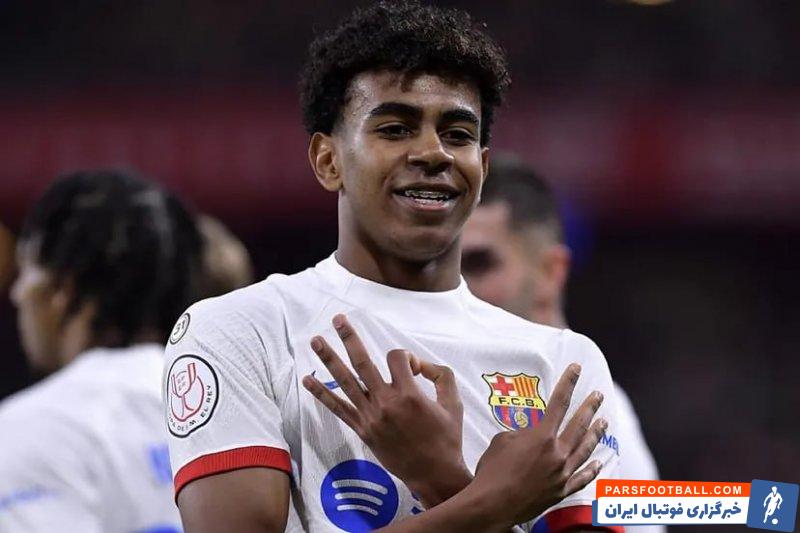 یامال ؛ لامین یامال پدیده بارسلونا : افتخار میکنم که جایزه گلوب ساکر را به دست آوردم