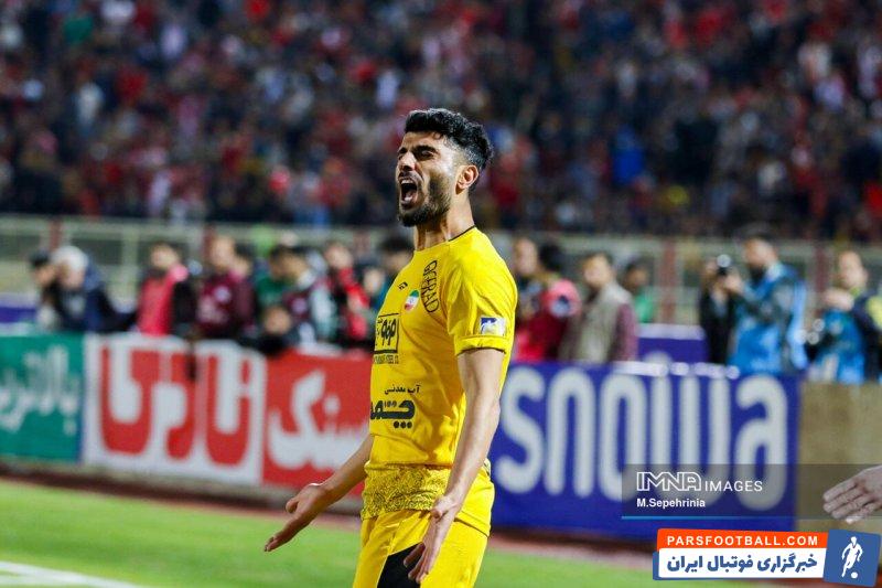 میلاد ؛ تصویر میلاد زکی پور در نیمه نهایی جام حذفی برابر گل گهر