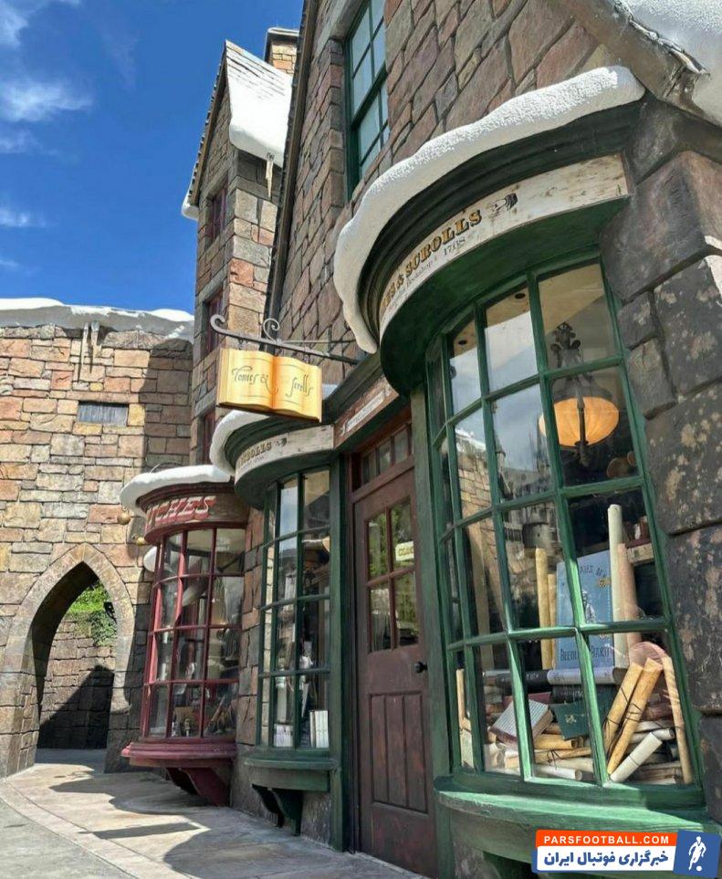 مسی ؛ حضور پسران مسی در آمریکا برای دیدن دنیای جادویی هری پاتر