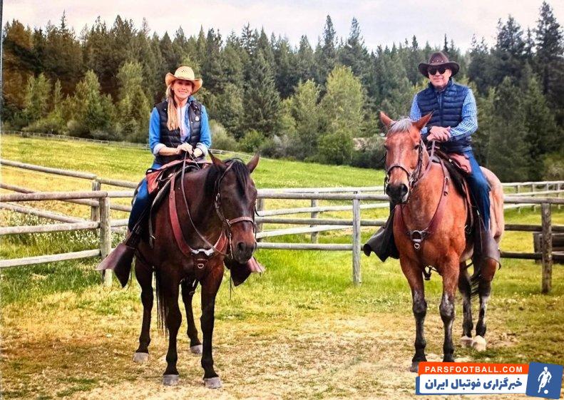 آنچلوتی ؛ کارلو آنچلوتی با لباس کابویی در مونتانا ایالات متحده