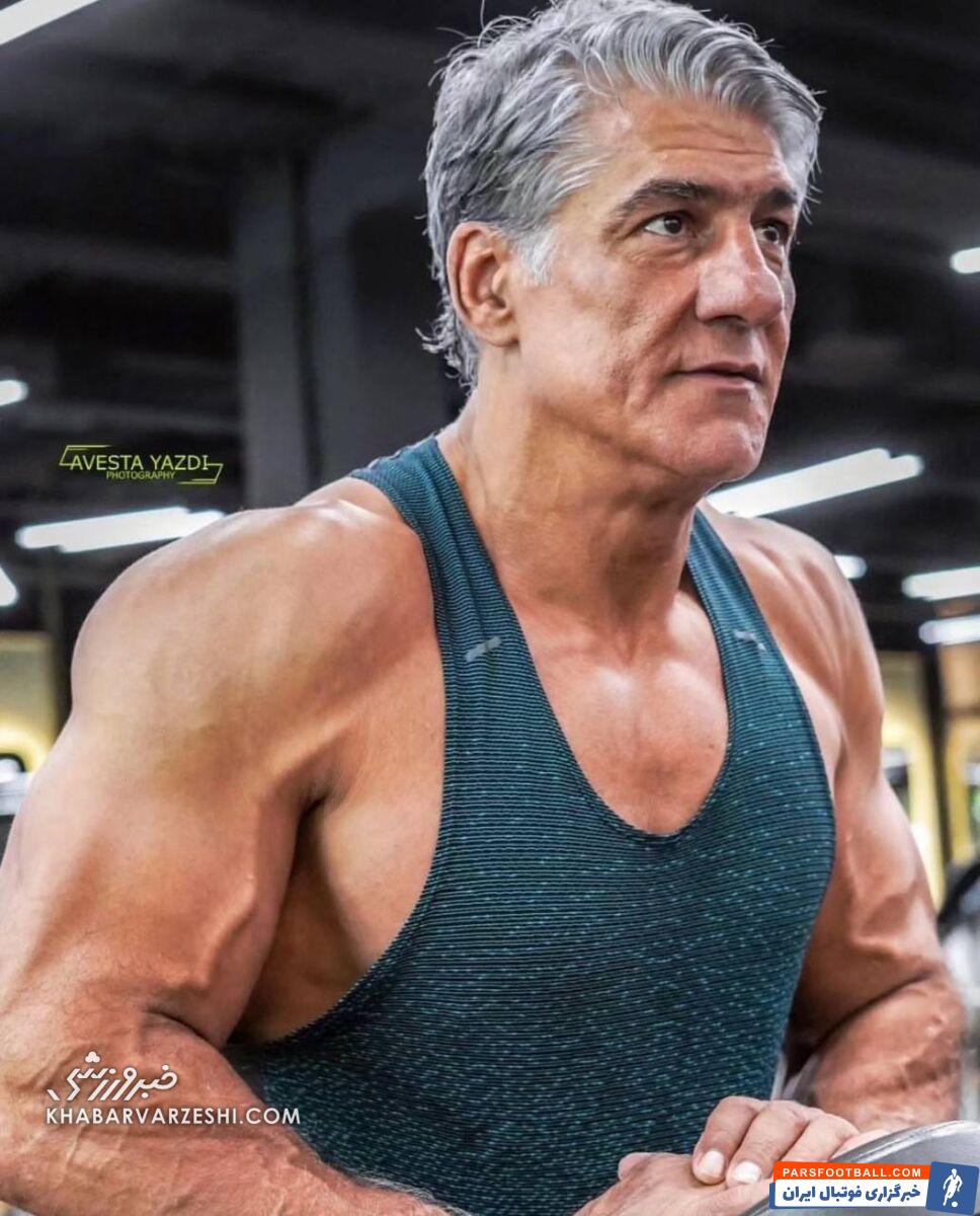 عکس| بدن باورنکردنی و آماده قهرمان کشتی ایران در آستانه ۵۰ سالگی