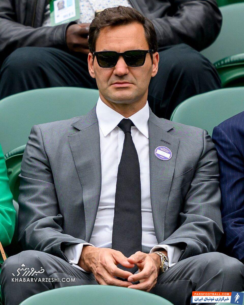 عکس| کری هوادار سوئیسی با کمک راجر فدرر افسانهای