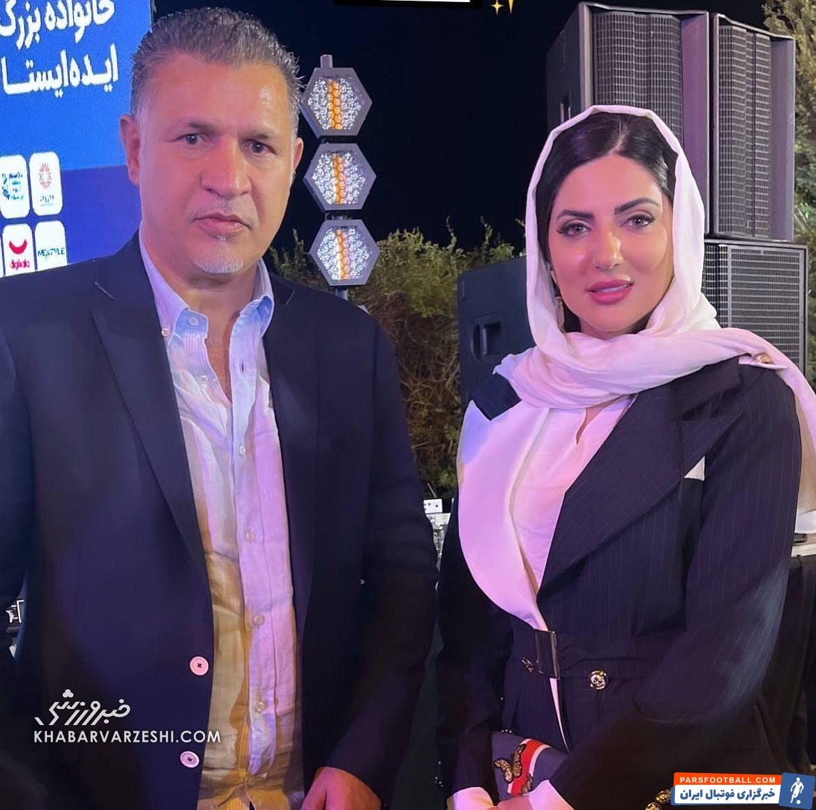 عکس| تیپ و استایل خاص خانم بازیگر در کنار علی دایی