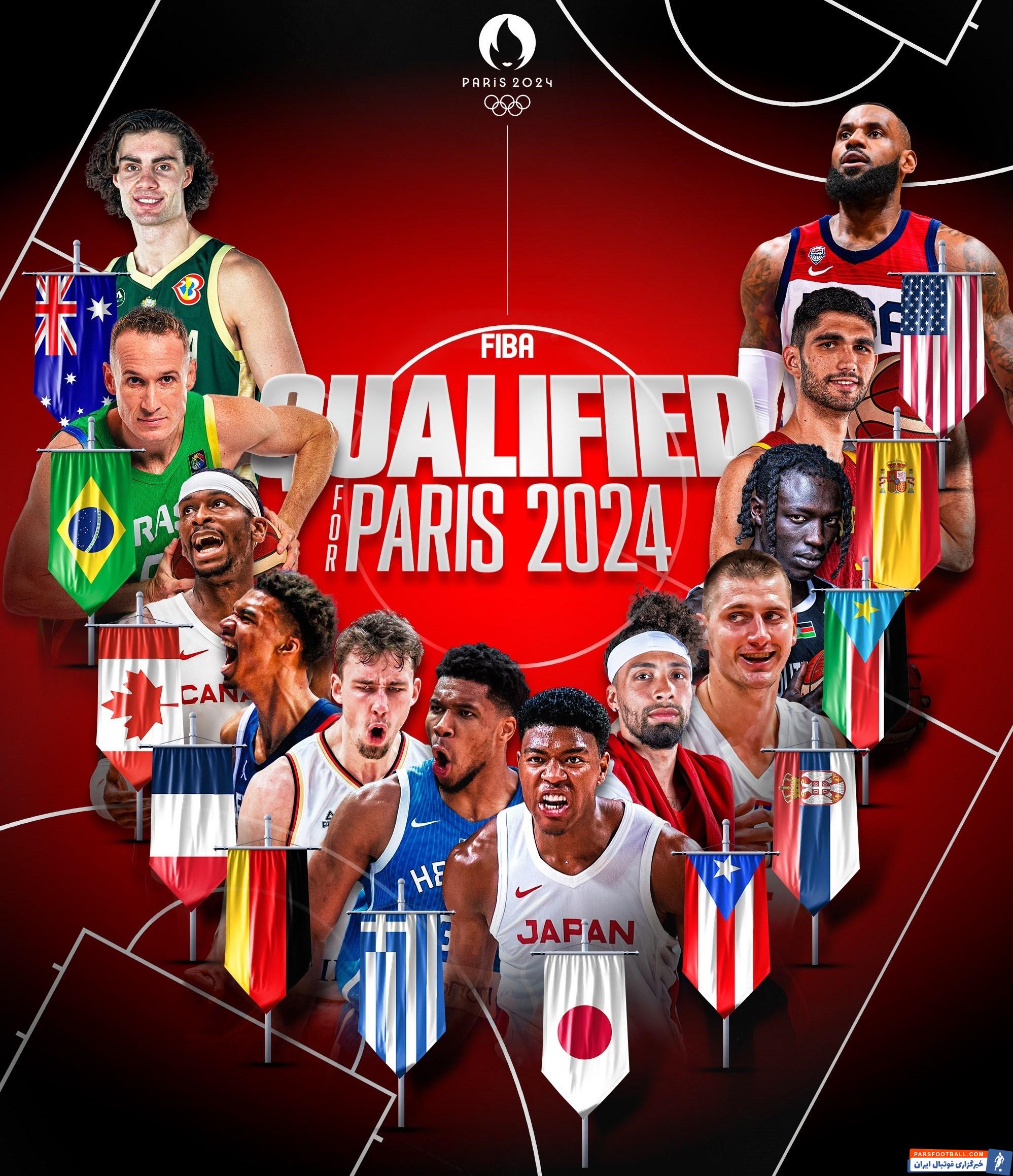 بسکتبال , المپیک 2024 پاریس , 