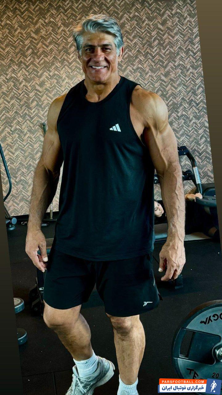 عکس| آمادگی بدنی فوق العاده علیرضا حیدری با این سن و سال!