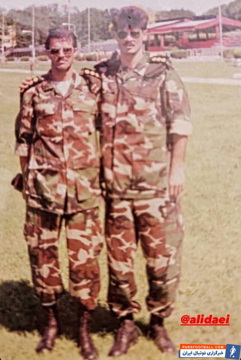 تصویری دیده نشده از علی دایی در لباس نظامی