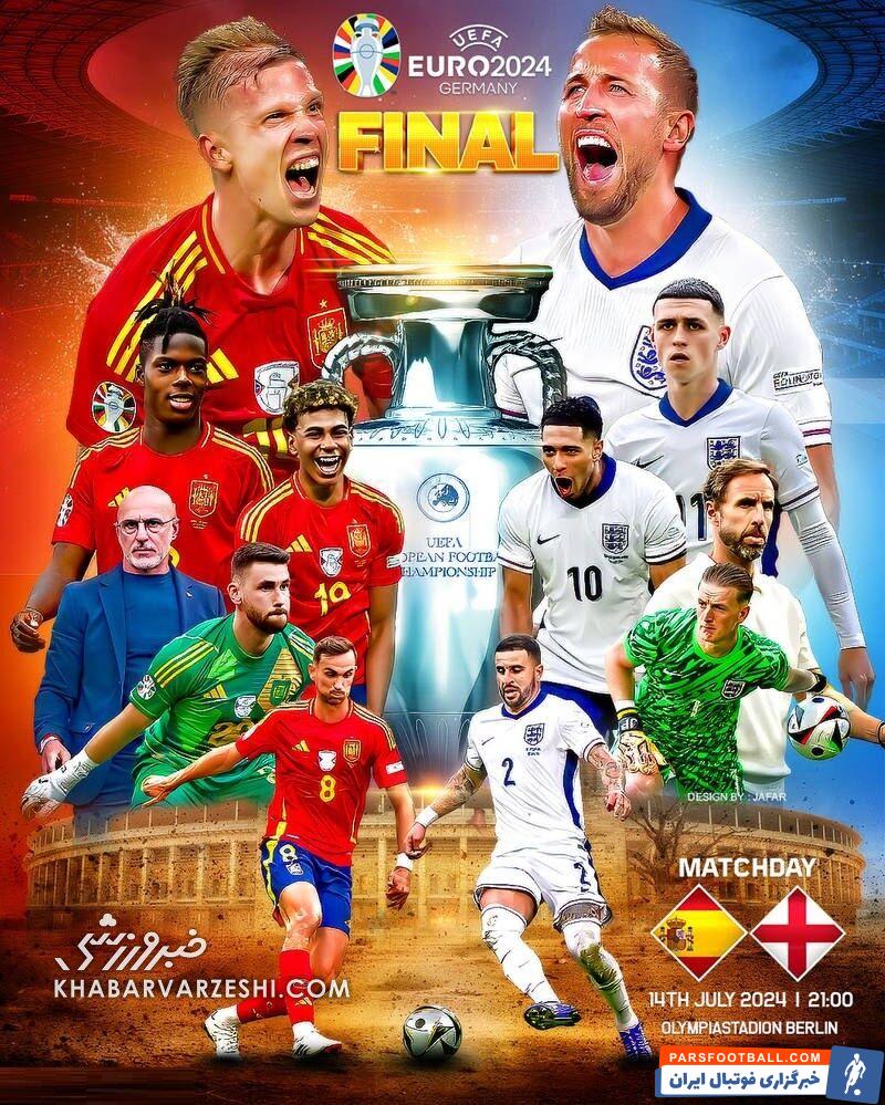 پیشبازی اسپانیا - انگلیس (فینال یورو ۲۰۲۴)