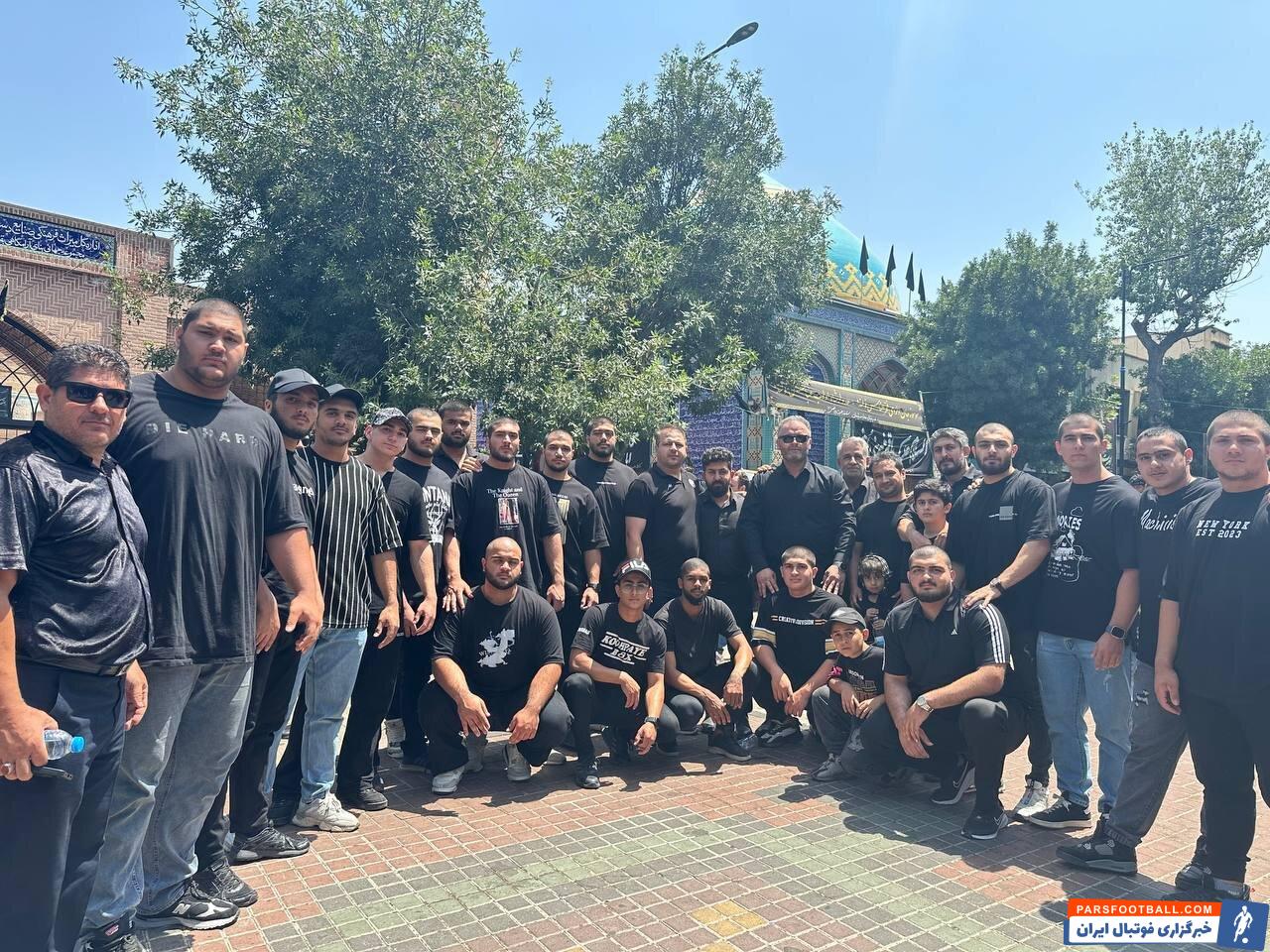 سجاد انوشیروانی و تیم ملی در عزاداری روز عاشورا