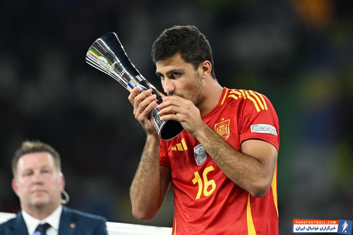 رودری بهترین بازیکن یورو 2024