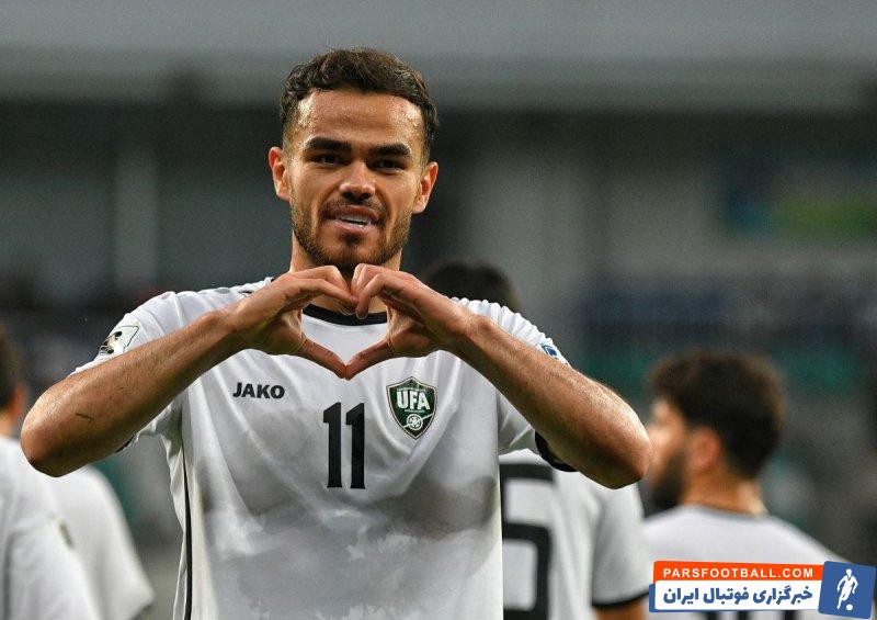 ازبکستان ؛ اوستون اورونوف در ترکیب اصلی تیم المپیک ازبکستان برابر اسپانیا