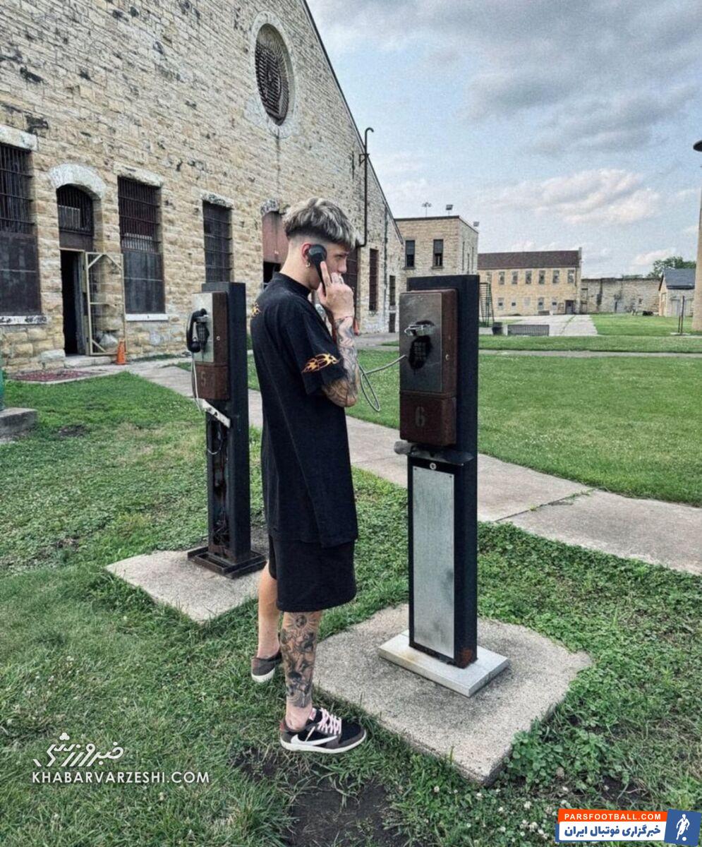 تصاویر| ستاره منچستریونایتد در محل فیلمبرداری سریال فرار از زندان