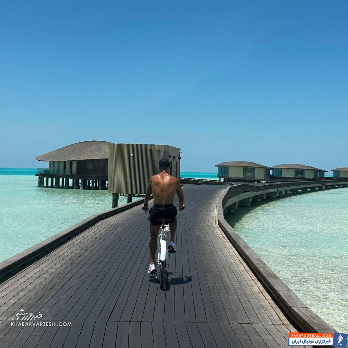 عکس| تعطیلات جورجینا و رونالدو در سواحل آزاد عربستان