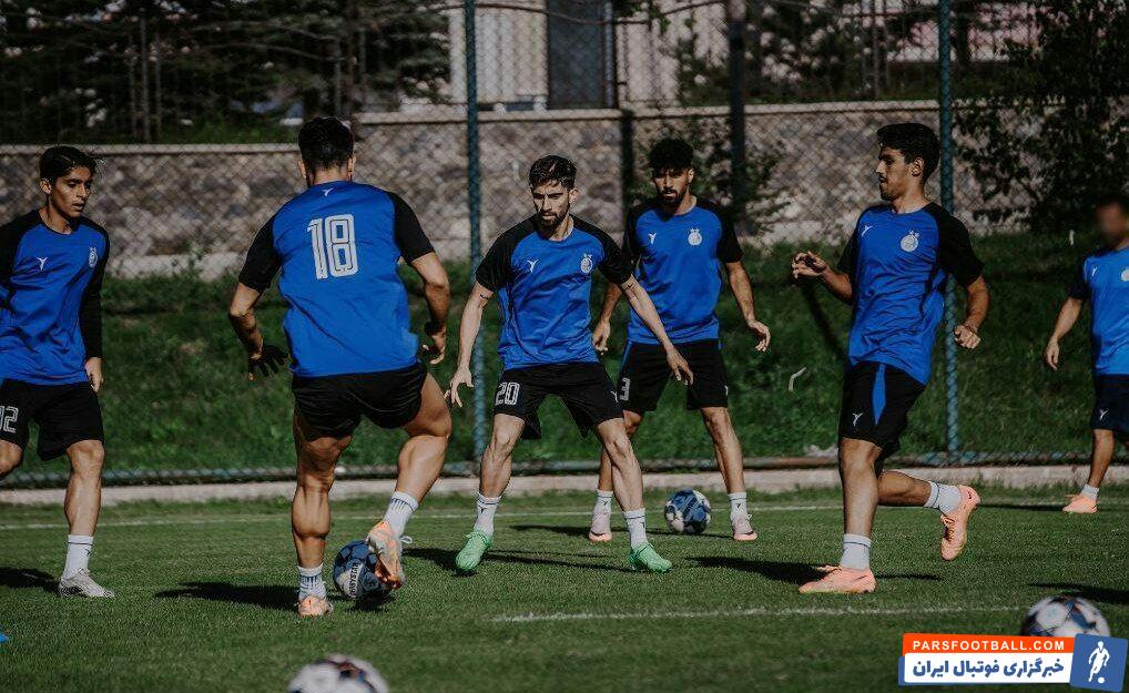 عکس| آمادگی بازیکن جدید استقلال در تمرین با عضلات خیره‌کننده