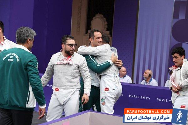 تصاویری از شادی ملی پوشان شمشیربازی پس از پیروزی برابر آمریکا