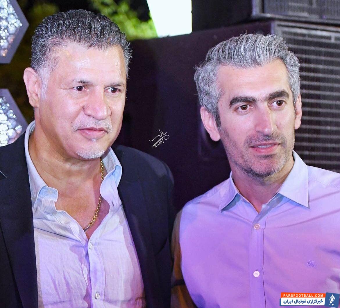 علی دایی و مجتبی جباری پیشکسوت استقلال با یکدیگر دیدار کردند