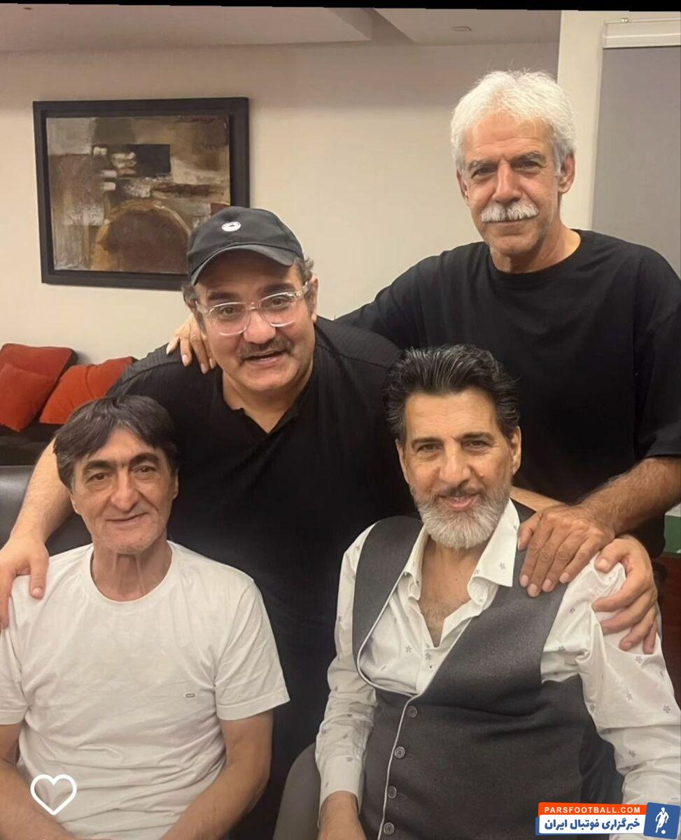 میرطاهر مظلومی بازیگر سینما با ۳ بازیکن مطرح استقلال و پرسپولیس دیدار کرد