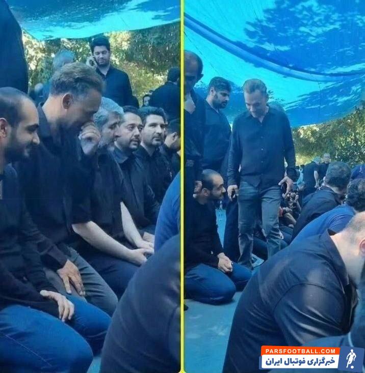 مورایس ؛ محمد مورایس سرمربی سپاهان در مراسم عزارداری روز عاشورای امام حسین