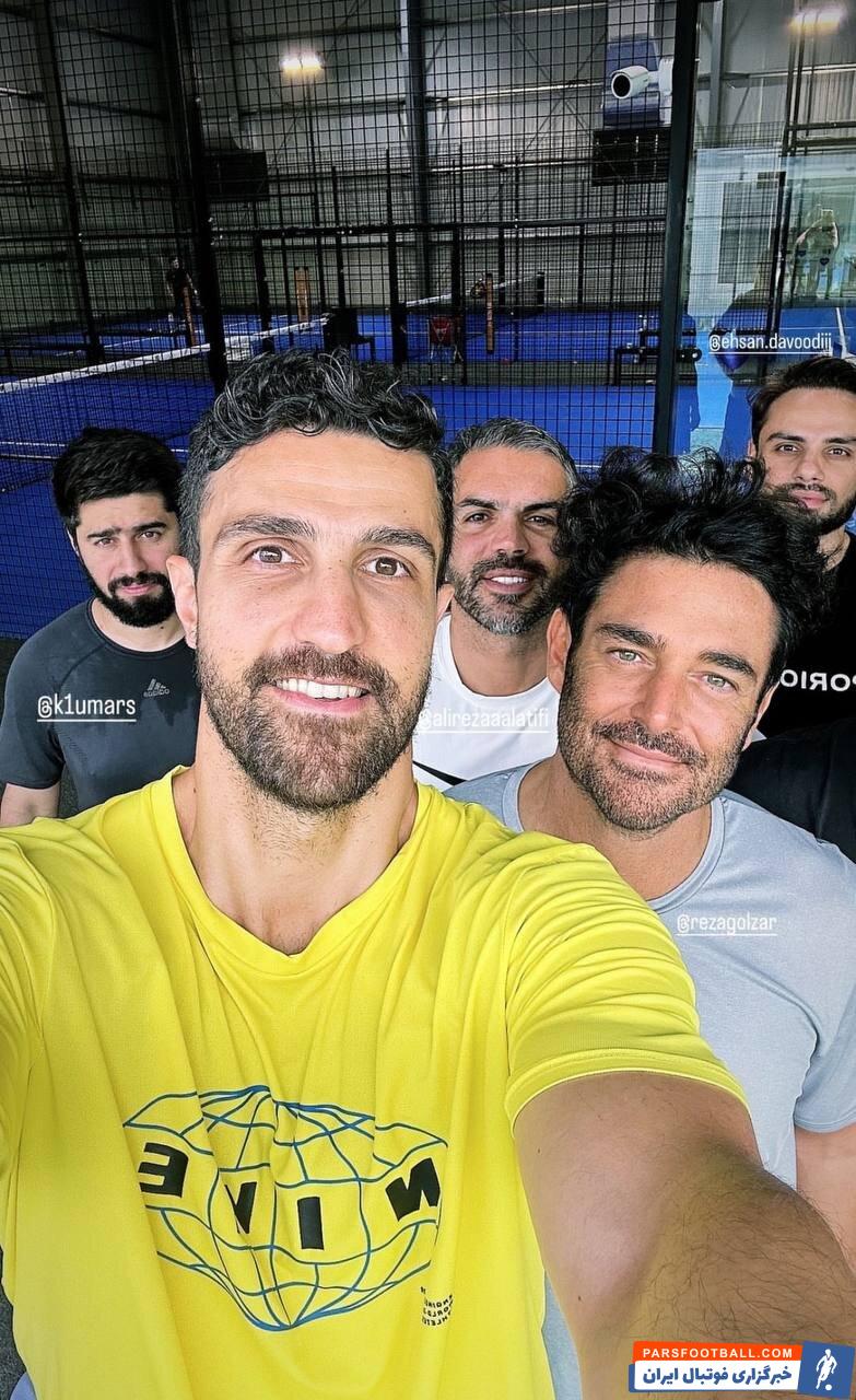 محمدرضا گلزار با امین منوچهری اسطوره استقلال ملاقات کرد