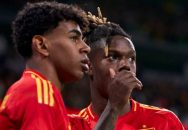 اسپانیا ؛ تقلید شادی گل نیمار از سوی لامین یامال و نیکو ویلیامز