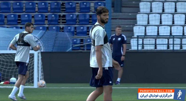 اورنبورگ ؛ سعید سحرخیزان و محمد قربانی در تمرین اورنبورگ روسیه