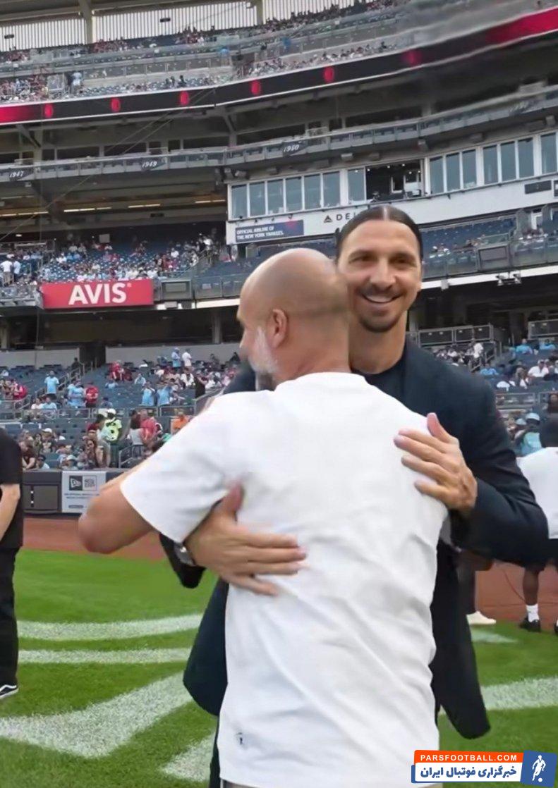 ابراهیموویچ ؛ ملاقات زلاتان ابراهیموویچ و پپ گواردیولا پس از 14 سال 