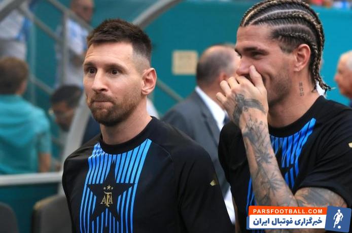 مسی ؛ حضور لیونل مسی در بحش اول تمرین تیم ملی آرژانتین