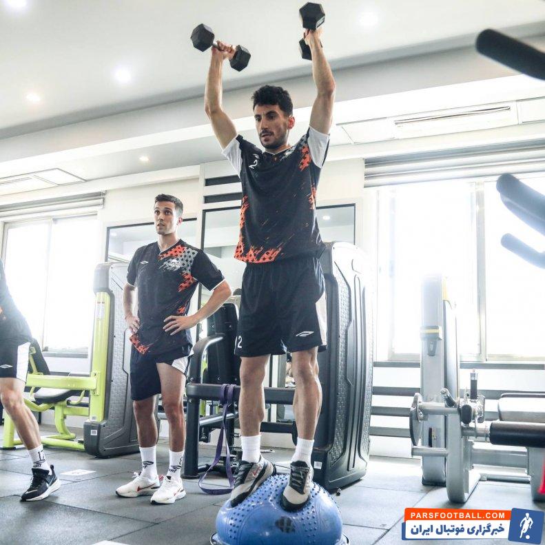 شیری ؛ حضور مهدی شیری در تمرینات تراکتور