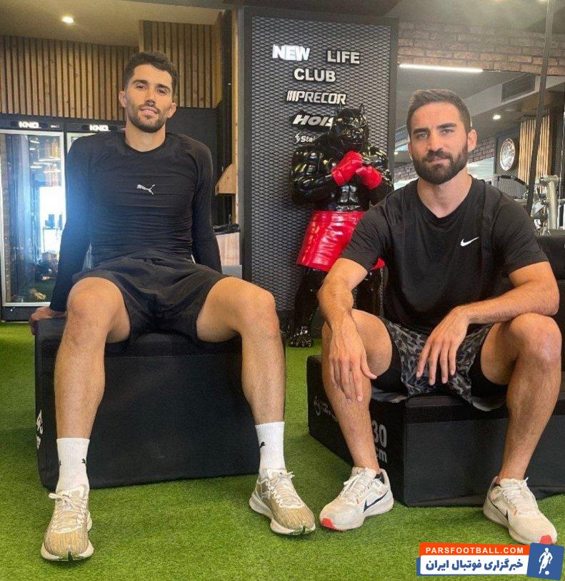 استقلال ؛ تمرین اختصاصی وزنه برداری سیدحسین حسینی، آرش رضاوند و مهرداد محمدی