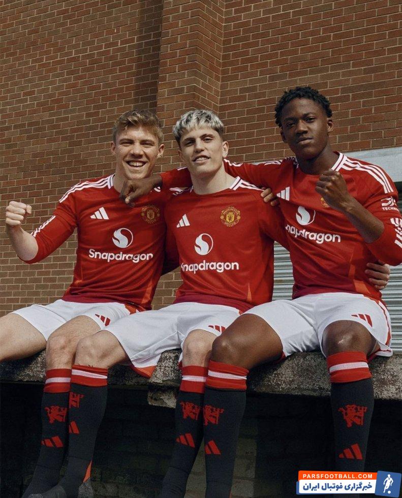 انگلیس ؛ رونمایی منچستریونایتد از طرح پیراهن فصل 2024/2025