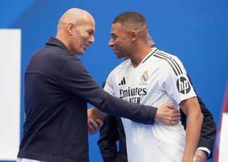 امباپه ؛ زین‌الدین زیدان در مراسم معارفه کیلیان امباپه