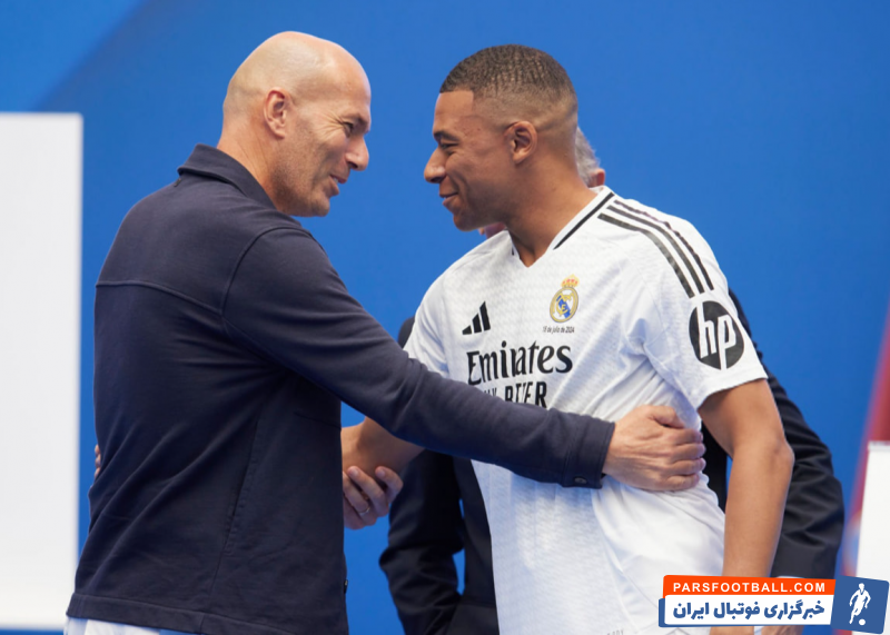 امباپه ؛ زین‌الدین زیدان در مراسم معارفه کیلیان امباپه