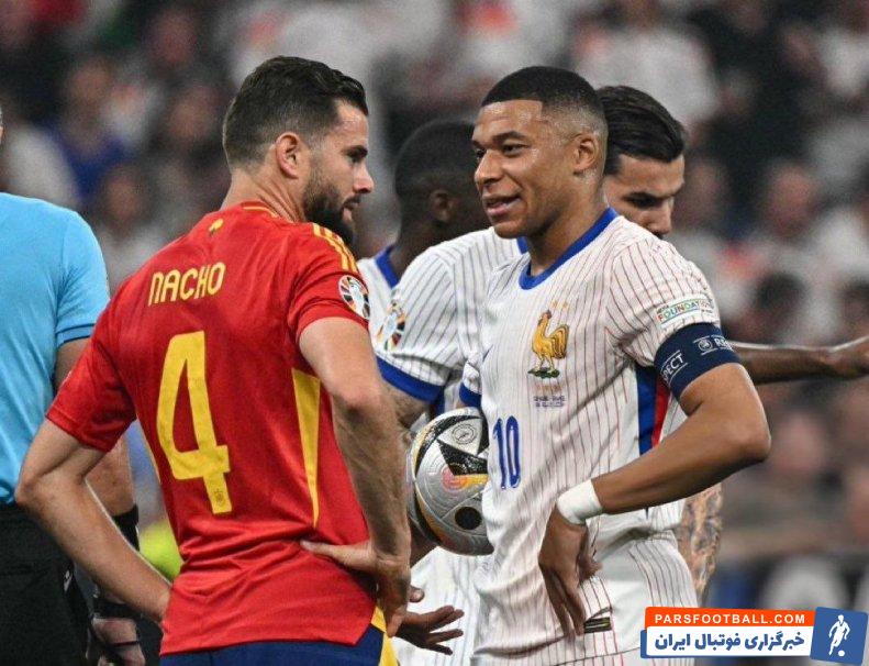 فرانسه ؛ کیلیان امباپه بدون ماسک در دیدار برابر اسپانیا