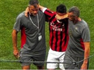 فلورنزی ؛ مصدومیت رباط صلیبی فلورنزی بازیکن میلان در دیدار با منچسترسیتی