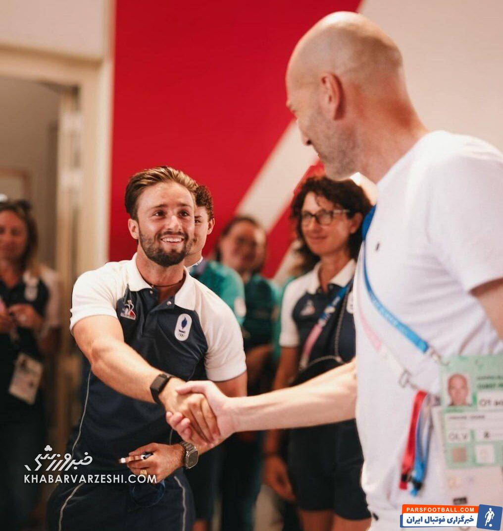 عکس| زیدان در دهکده المپیک ۲۰۲۴ پاریس