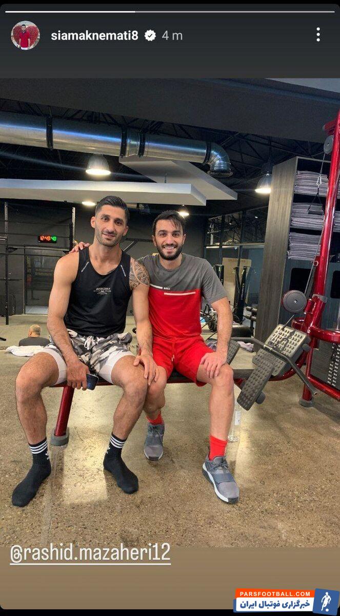 تمرین مشترک سرخابی‌های سابق که بدون تیم هستند! +عکس
