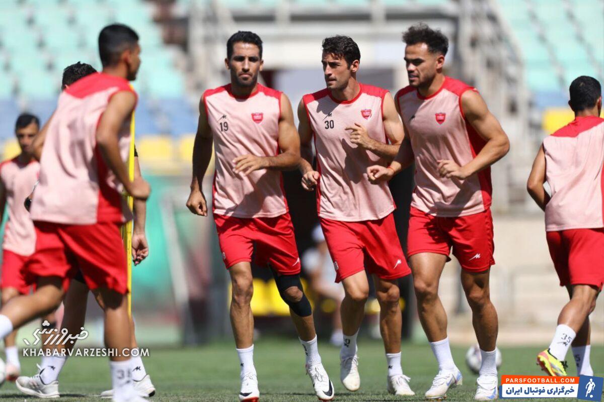 چالش گاریدو برای بازیکنان پرسپولیس در آخرین تمرین/ سرخ‌ها بمب روحیه شدند +عکس